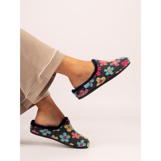 Lunar Dolly Navy Slipper
