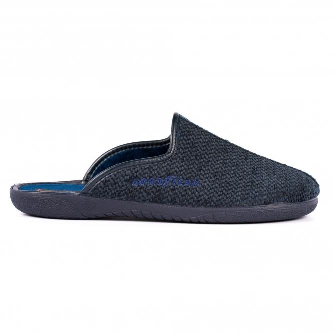 lunar Doom Navy Mule Slipper