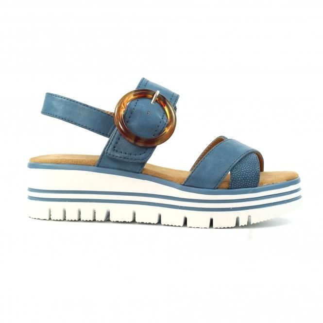 lunar Elise Mid Blue Sandal