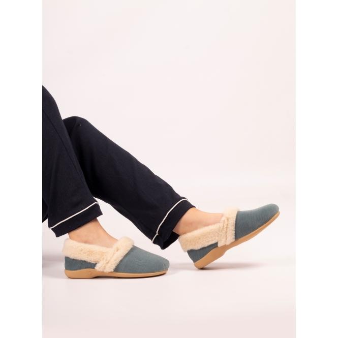 Lunar Elm Teal Slipper