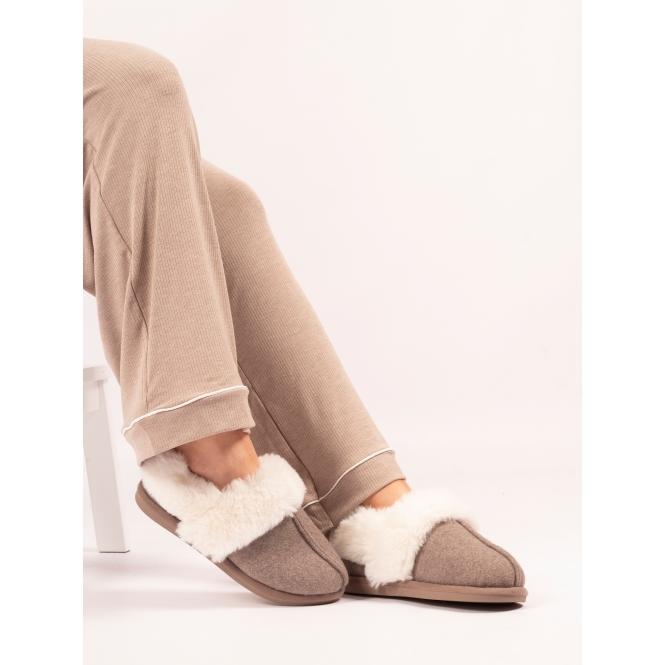 Lunar Ember III Taupe Boxed Slipper
