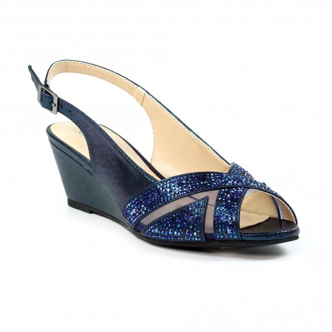 Lunar Emmerline Navy Slingback Wedge