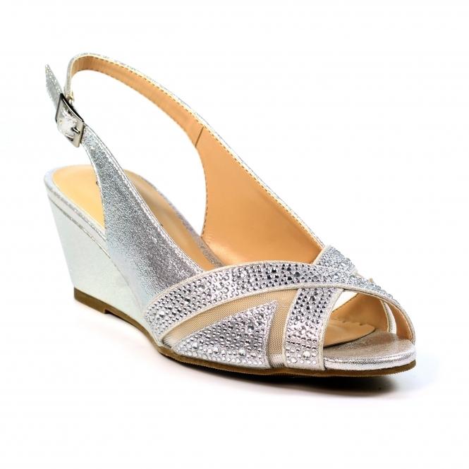 Lunar Emmerline Silver Slingback Wedge