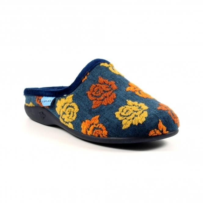 Lunar Empire Blue Mule Slipper