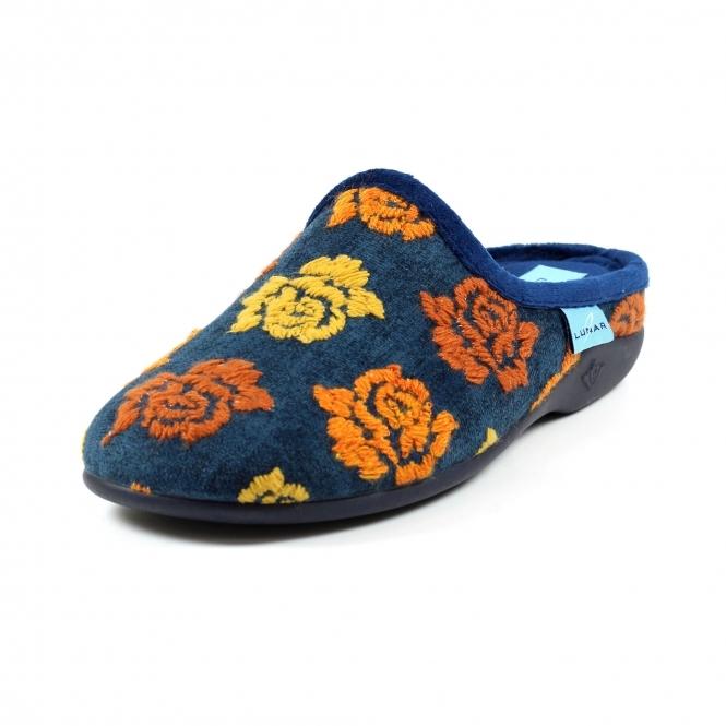Lunar Empire Blue Mule Slipper