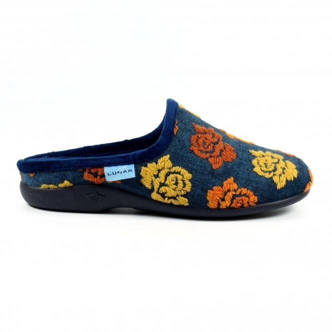 lunar Empire Blue Mule Slipper
