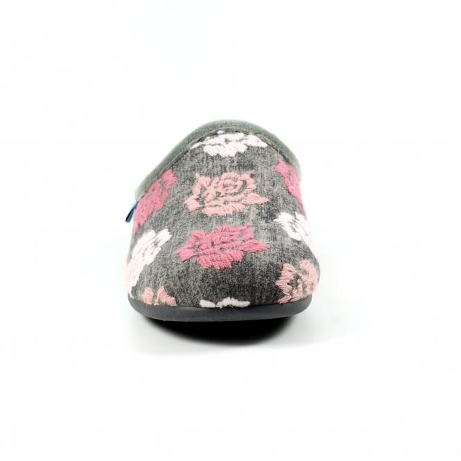 Lunar Empire Grey Mule Slipper