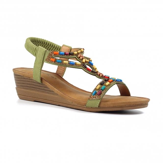 Lunar Epsom Khaki Sandal