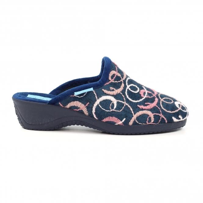 Lunar Erin II Navy Mule Slipper
