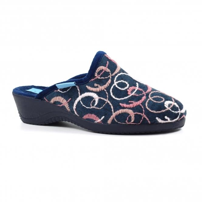 Lunar Erin II Navy Mule Slipper