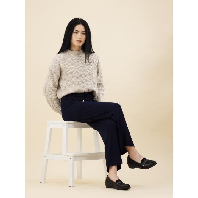 Lunar Esther Black Comfort Wedge Shoe