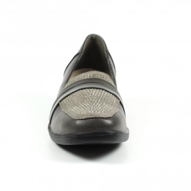 Lunar Esther Grey Comfort Wedge Shoe