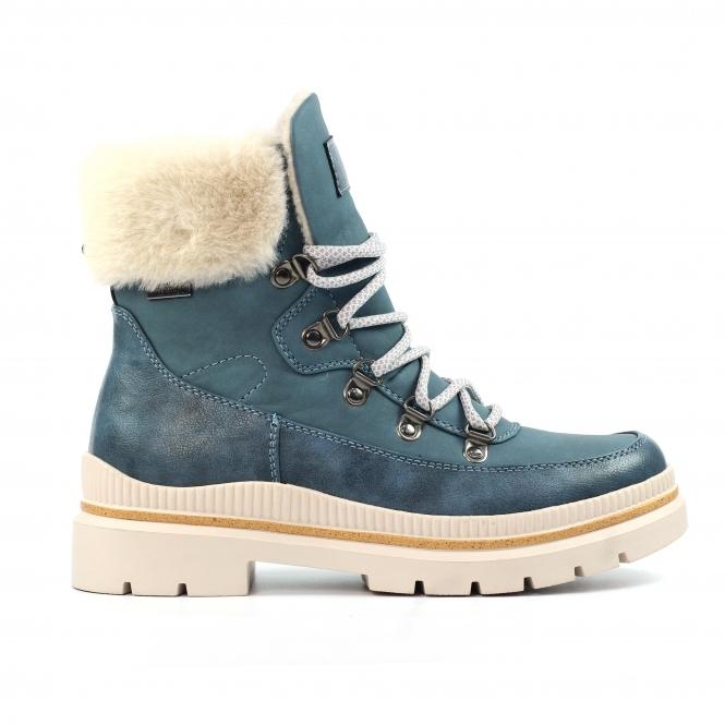 lunar Evelyn Mid Blue Waterproof Boot