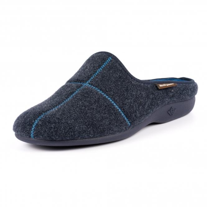 Lunar Fiasco Navy Mule Slipper