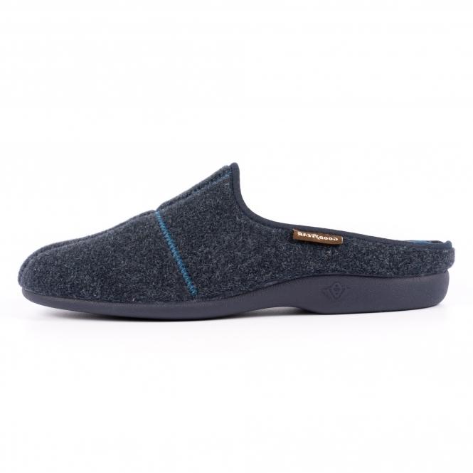 Lunar Fiasco Navy Mule Slipper