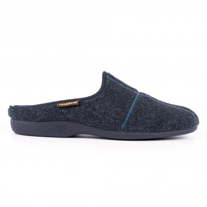 lunar Fiasco Navy Mule Slipper