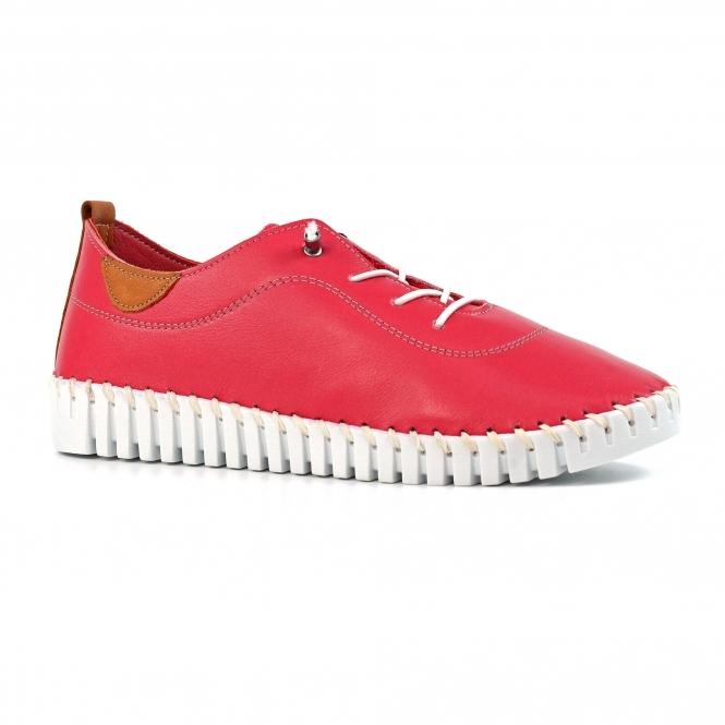 Lunar Flamborough Raspberry Leather Shoe