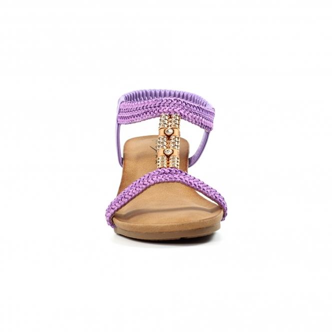 Lunar Florence Lilac Wedge Sandal