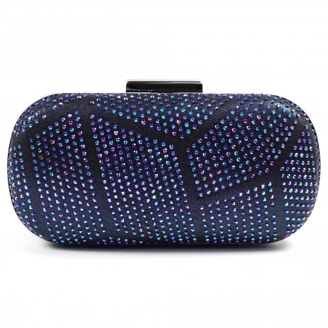 lunar Francie Blue Gemstone Clutch Bag