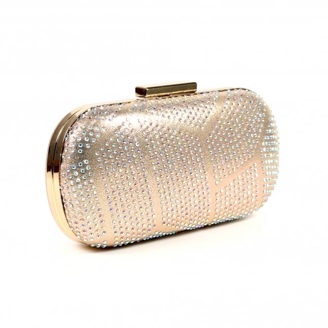 Lunar Francie Gold Gemstone Clutch Bag
