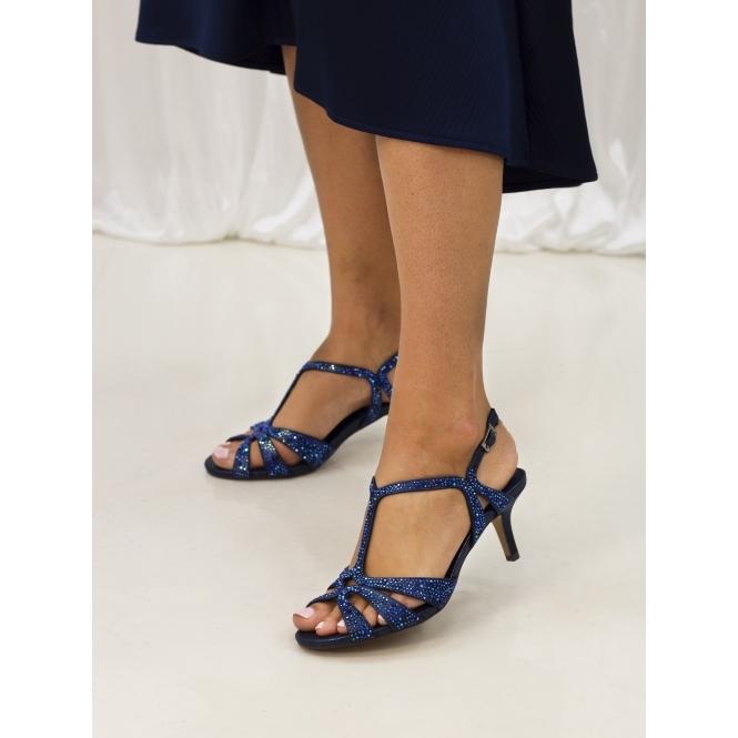 Lunar Francie Wide Fit Blue Gemstone Sandal