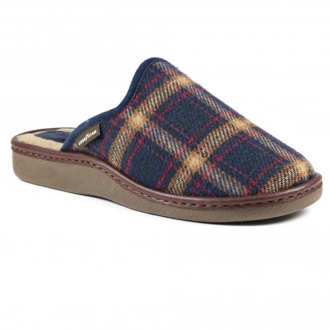 Lunar Frank Blue Mule Slipper