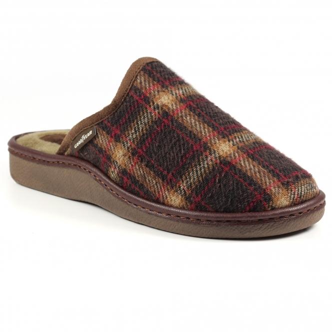 Lunar Frank Brown Mule Slipper