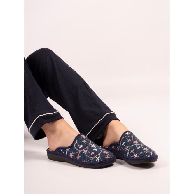 Lunar Genesis Navy Slipper