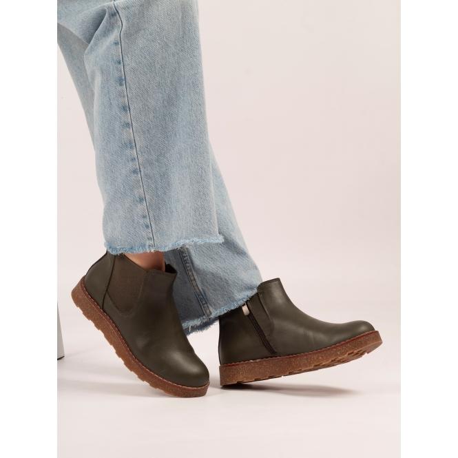 Lunar Georgie Olive Leather Boot