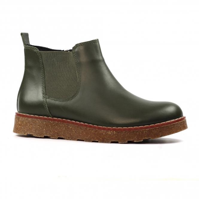 Lunar Georgie Olive Leather Boot