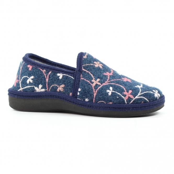 Lunar Gibson Navy Slipper