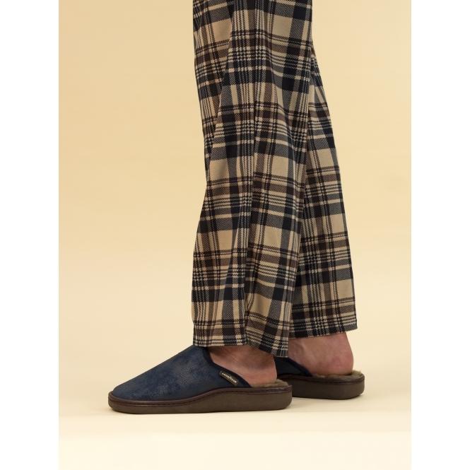 Lunar Glen Navy Mule Slipper