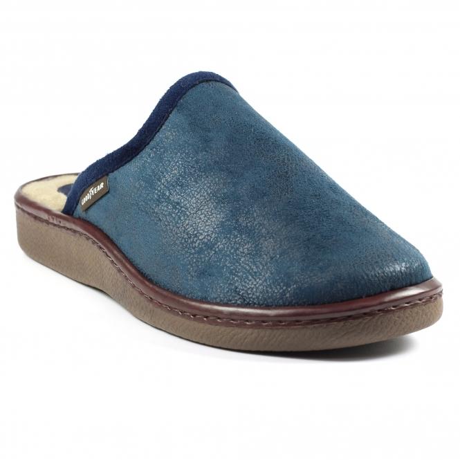Lunar Glen Navy Mule Slipper