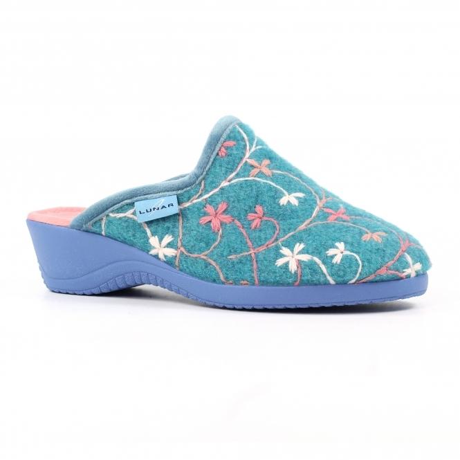 Lunar Harlow Teal Slipper