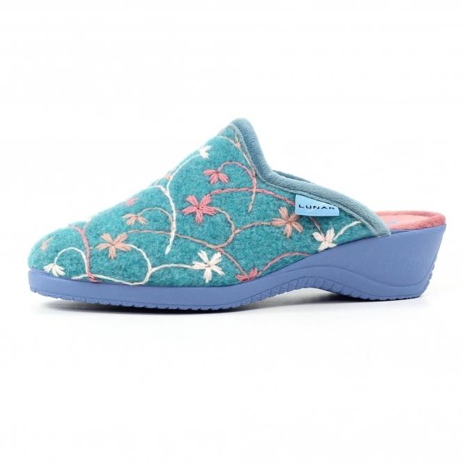 Lunar Harlow Teal Slipper