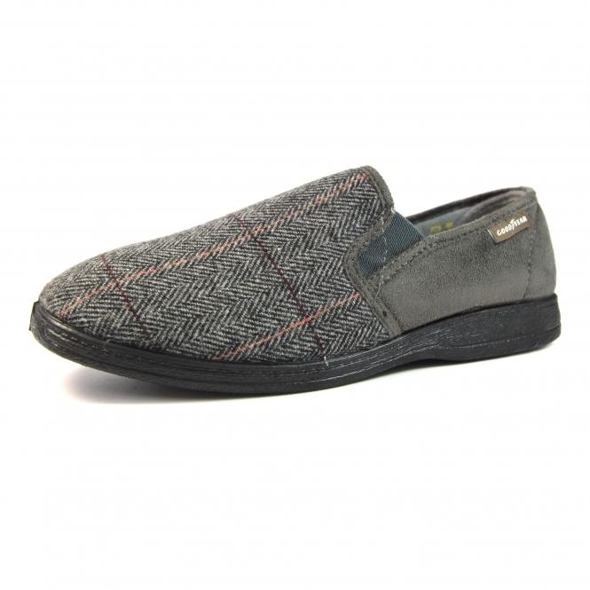 Lunar Harrison Grey Tweed Slipper