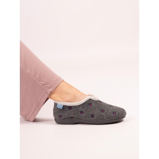 Lunar Havana Grey Slipper