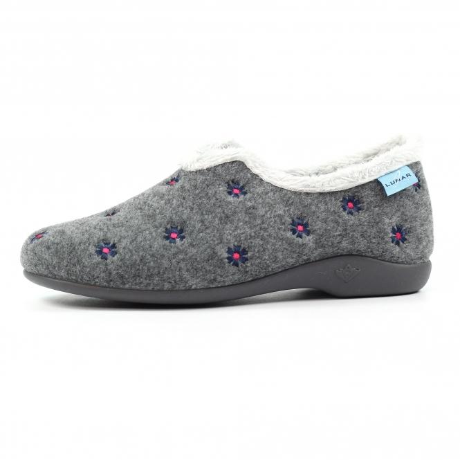 Lunar Havana Grey Slipper