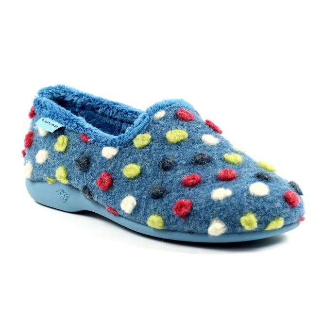 Lunar Helix Mid Blue Polka Dot Slipper