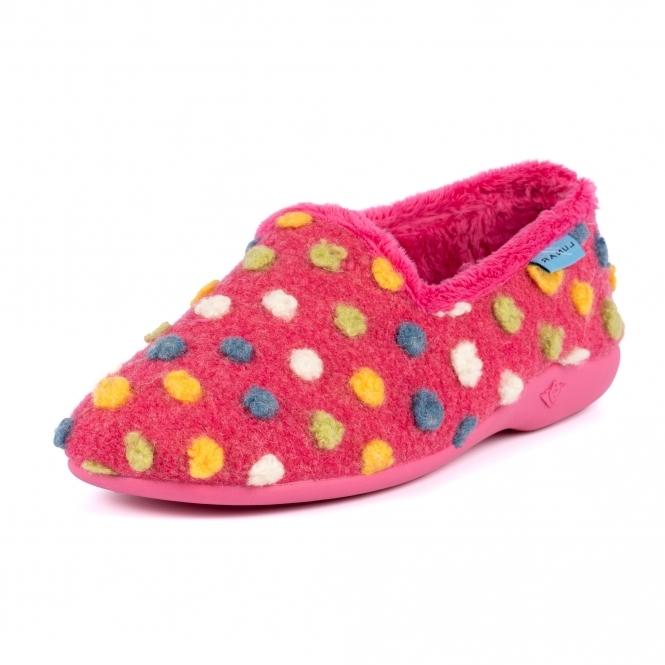 Lunar Helix Pink Polka Dot Slipper