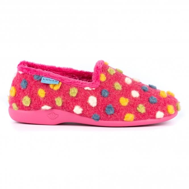 lunar Helix Pink Polka Dot Slipper