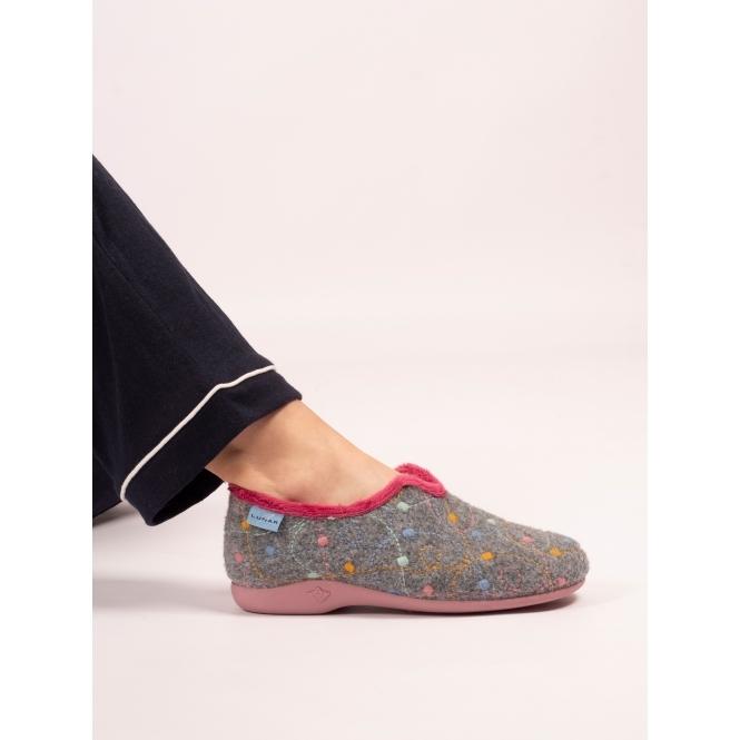 Lunar Helsinki Grey Slipper