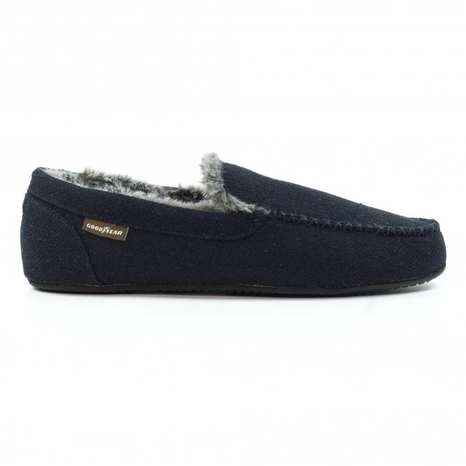 lunar Hendrix Navy Slipper