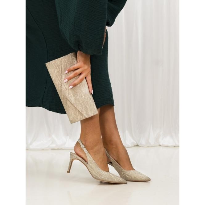 lunar Janine Gold Slingback Heel