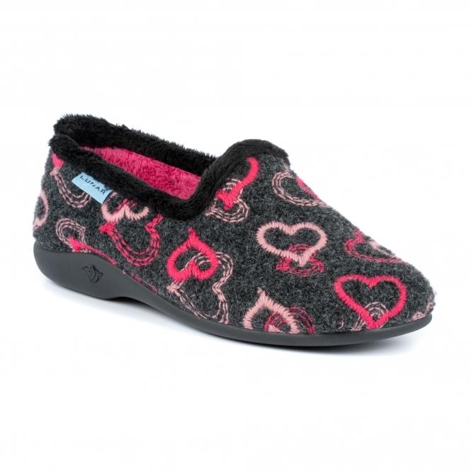 Lunar Jolly Black Heart Full Slipper