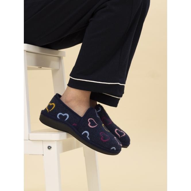 lunar Joyful Navy Slipper