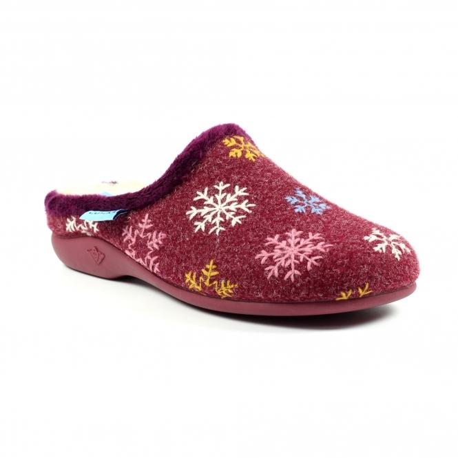 Lunar Juniper Burgundy Mule Slipper