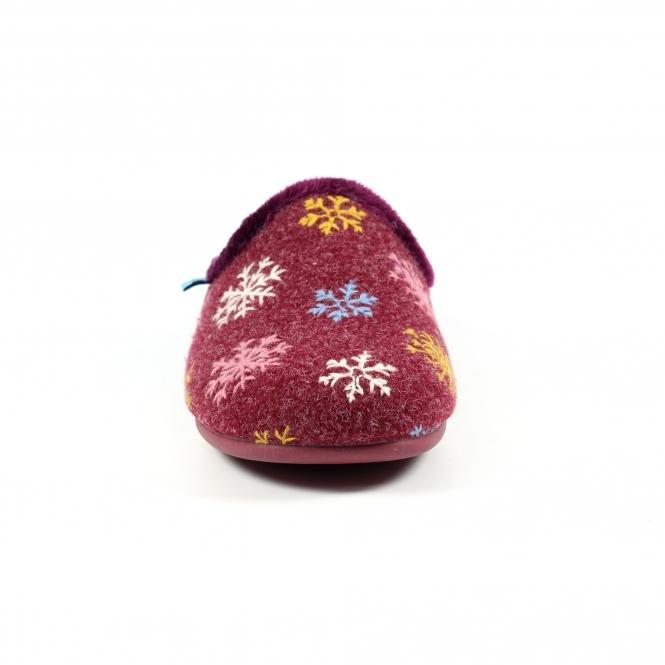 Lunar Juniper Burgundy Mule Slipper