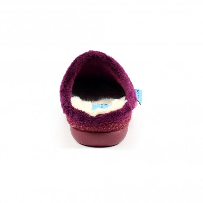Lunar Juniper Burgundy Mule Slipper