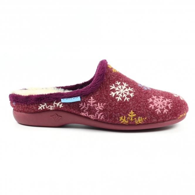 lunar Juniper Burgundy Mule Slipper